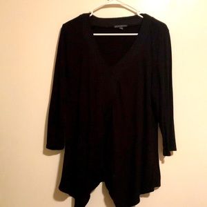 Woman’s Long sleeve black dress shirt